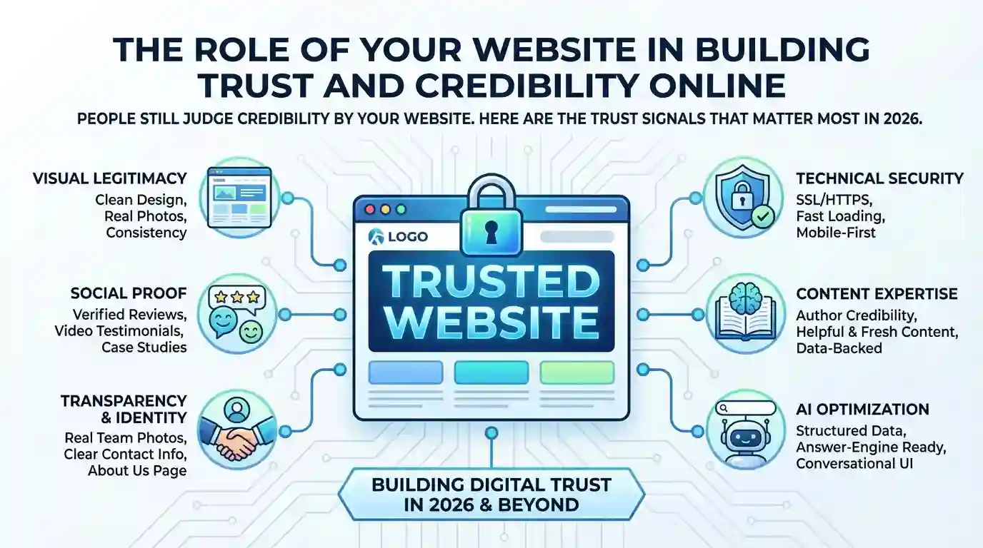 A trustworthy website builds credibility online